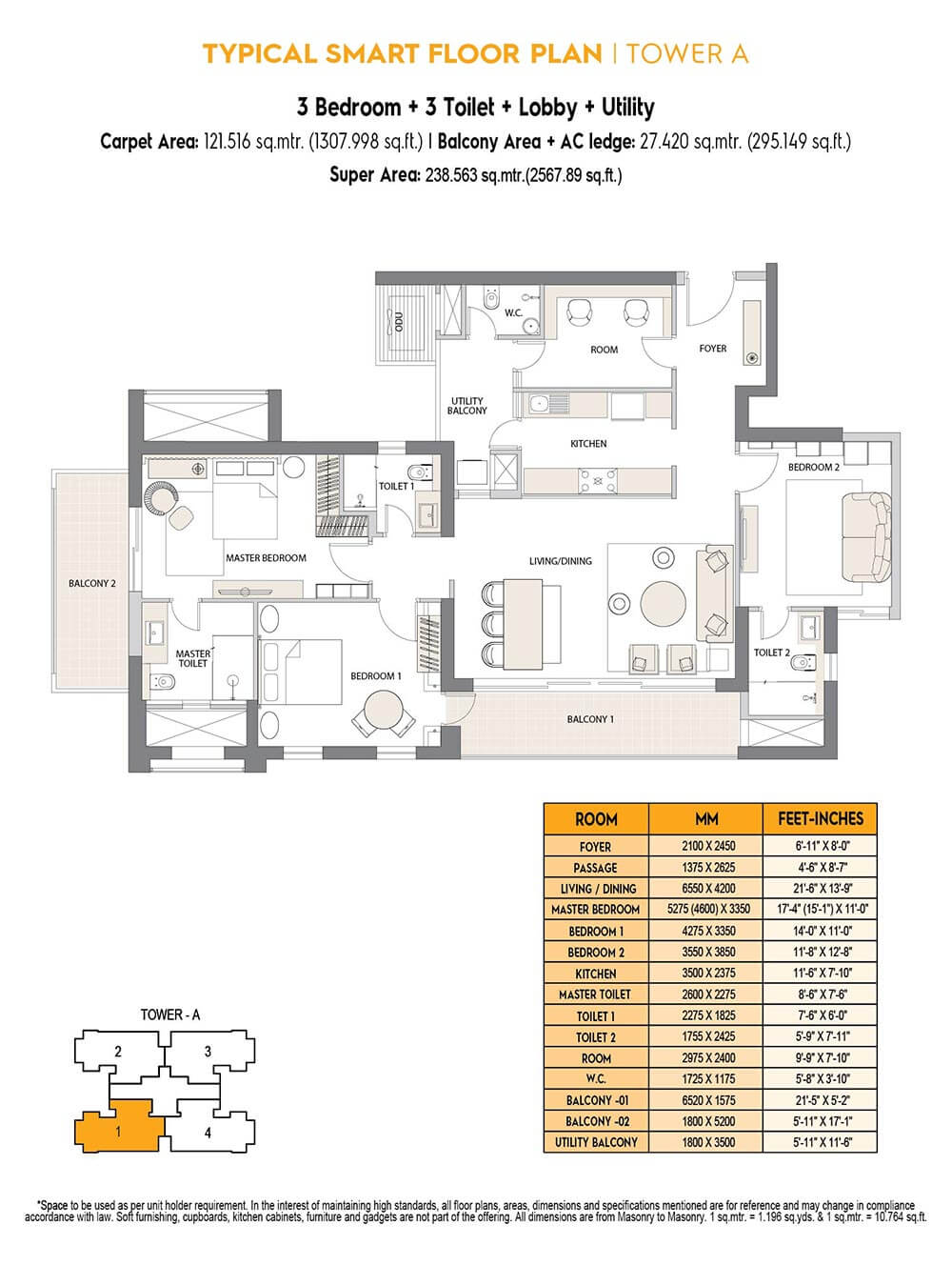 Emaar Digi Homes Floor Plans sector62
